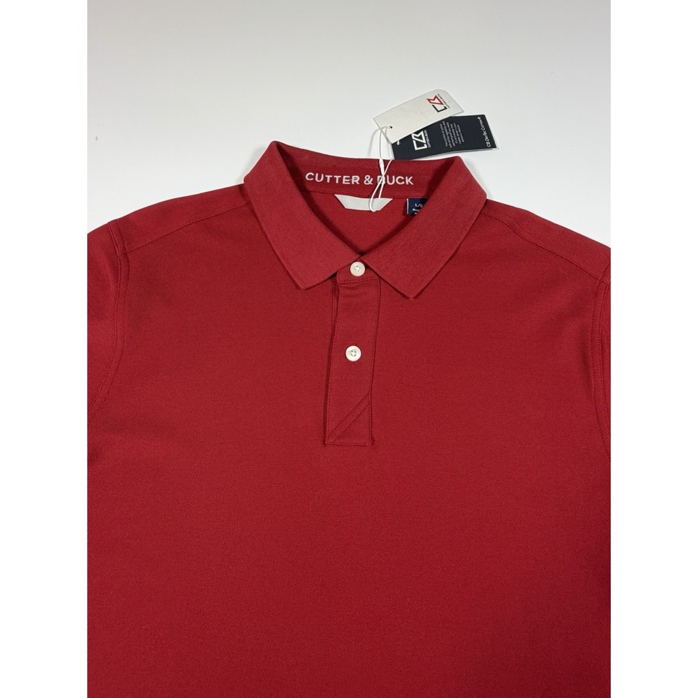 Cutter & Buck Mens Advantage Breakthrough Polo Shirt Light Red L MCK00158